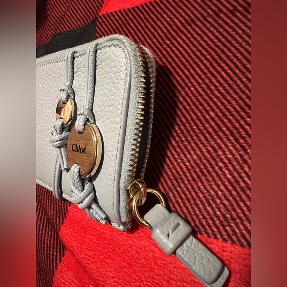 EUC Chloé Malou Small Wallet in shady blue with box and dust bag - Picture 6 of 15